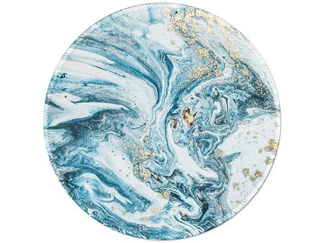 Mouse Pad Small Round Mouse Pad with Design 78 x 78 Inch Enhanced Thickness Stitched Edges Cute Custom Mouse Mat for Women Girls Office Gaming