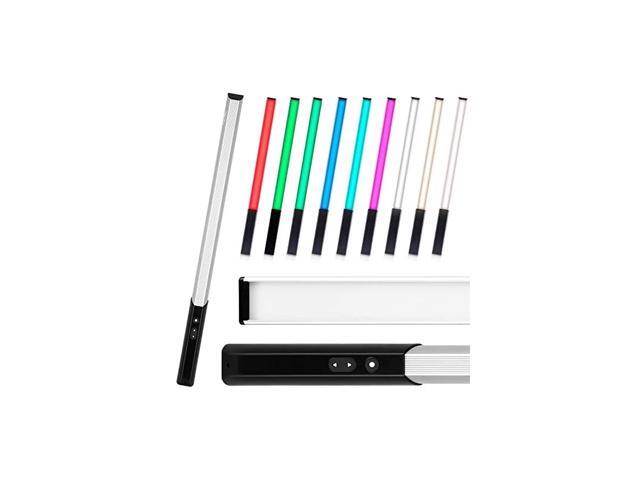 RGB LED Light Wand Handheld Video Photography Light Wand 9 Colors Temperature 30 Lighting Mode 1000 Lumens Adjustable 3000K6000K Rechargeable