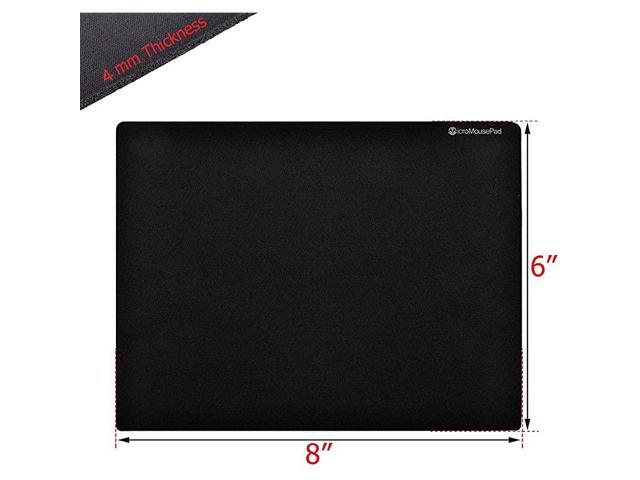 Mouse Pad Small 8 x 6 Inch Black Mousepad for Laptop or Desktop
