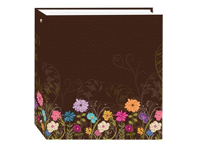 TR100D Chocolate Magnetic 3Ring Photo Album 100 Page Choc Garden