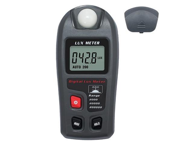 Digital Luxmeters Illuminance Light Meter Luminometers Lux Light Meter Photometers High Accuracy ±4 Lux Meter with LCD Display Range 01200000