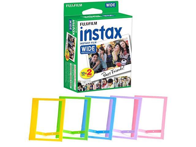 Instax Wide Instant Film 20 Shots + Photo Frames Deluxe Bundle