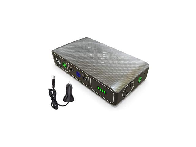 Bolt Wireless Laptop Power Bank 44400 mWh Portable Phone Laptop Charger Car Jump Starter with AC Outlet and Car Charger Silver Graphite 1144118
