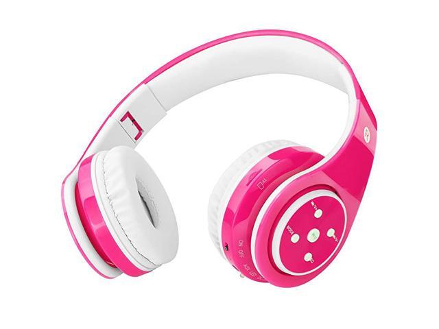 Headphones Bluetooth Wireless 85db Volume Limited Childrens Headset up to 68 Hours Play Stereo Sound SD Card Slot OverEar and Buildin Mic