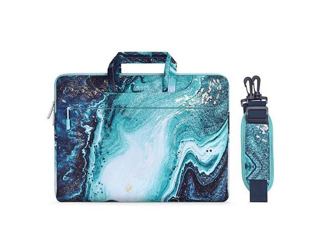Laptop Shoulder Bag Compatible with 13133 inch MacBook Pro MacBook Air Notebook Computer Creative Wave Marble Carrying Briefcase Handbag Sleeve Case