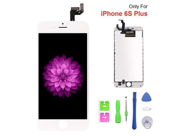 Compatible with iPhone 6s Plus Screen Replacement White LCD Display 3D Touch Screen Digitizer Replacement Frame Cell Assembly Set with Free Repair