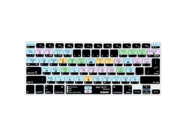 Mac OS X Shortcut Silicone US and EU Common Version Keyboard Skin Cover for 2015 and Before 2015 Released MacBook Air Pro 13 15 17 Inch A1278 A1286