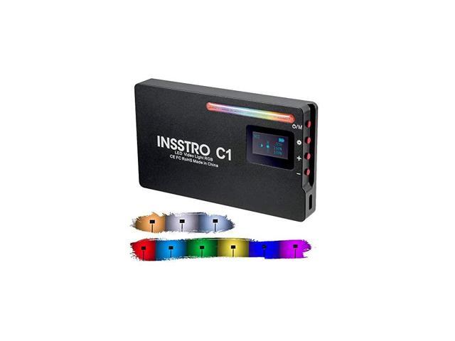 C1 RGB LED Video Light Full Color RGB Light for Camera Camcorder Rechargeable Pocket Size Video Light with 2500k8500k Color Range 10 Scene