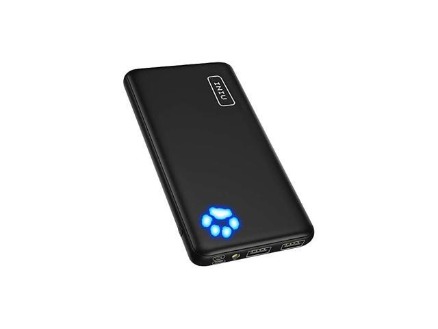 Portable Charger USB C Slimmest Lightest Triple 3A HighSpeed 10000mAh Power Bank Flashlight Battery Pack Compatible with iPhone 12 11 X 8 Plus