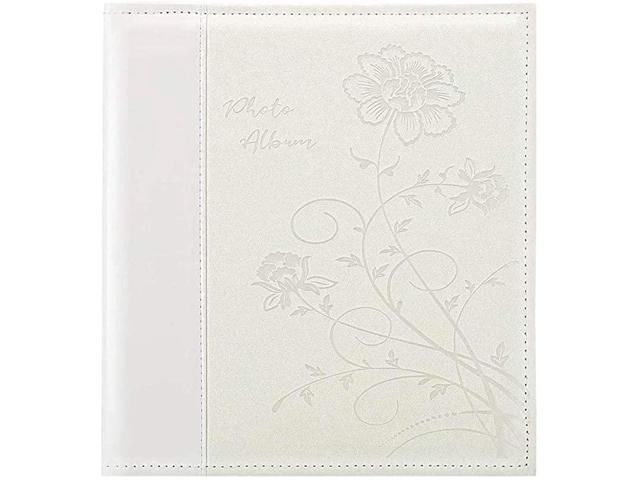 600 4x6 Photo Picutre Album Extra Large Capacity Leather Cover Photo Albums Holds 600 Horizontal and Vertical 4x6 Photos with White Pages for