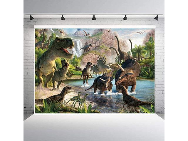 Jurassic Park Photography Background 3D Dinosaur Photo Studio Props Booth Birthday Party Decoration Backdrops Vinyl 8x6ft