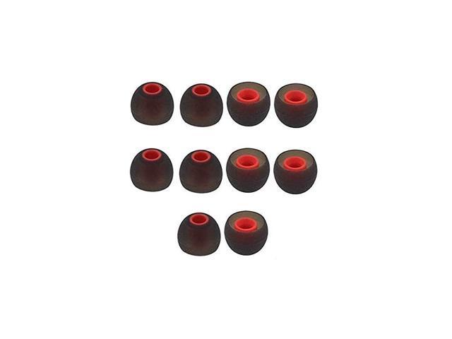 Replacement Silicone Eartips Eargels Earbuds Ear Tips Compatible with Senso Zeus Otium Hussar Sony MDR Tozo Mpow Headphones Earphones 5 Pairs