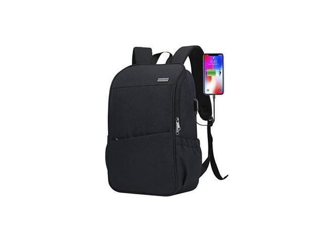 Backpack for Women Men Bookbag School Backpack with USB Charging Port Water Resistant Work College Business Travel Computer Backpack Fits up to 16