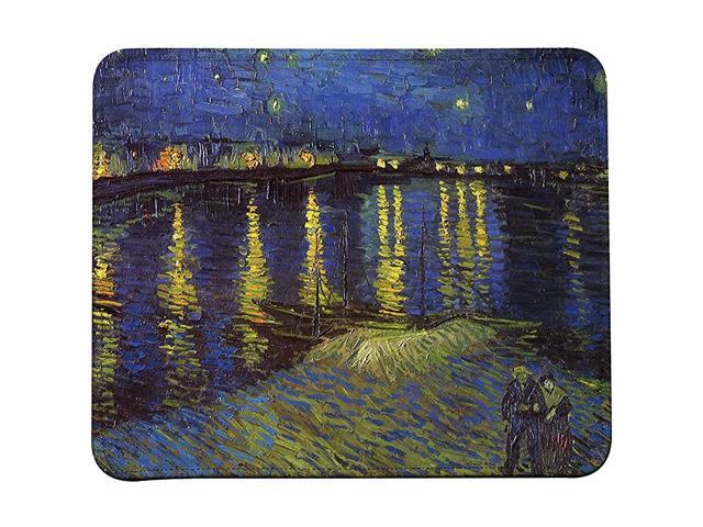Van Gogh Impressionist Art Mouse Pad Starry Night Over The Rhone