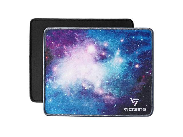 Mouse Pads 2Pack with Stitched Edge PremiumTextured Mouse Pad Mat NonSlip Rubber Base Mousepad for Laptop Computer PC 102×83×008 inches Black+Blue