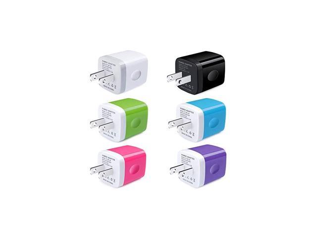 Single USB Port Wall Charger 1A5V Wall Plug USB Power Adapter 6 Pack Compatible iPhone 11Pro Max XS XR 8 7 6 Plus 5 Samsung Galaxy s10e S10 S9 S8