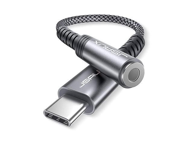 USB Type C to 35mm Female Headphone Jack Adapter USB C to Aux Audio Dongle Cable Cord Compatible with Pixel 4 3 2 XL Samsung Galaxy S20 Ultra Z