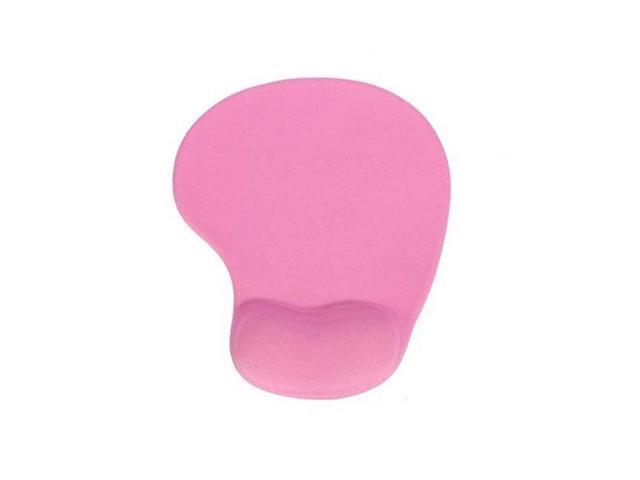 Mouse Pad Solid Color NonSlip Computer PC Mouse Pad Cushion Comfortable Wrist Support Pink