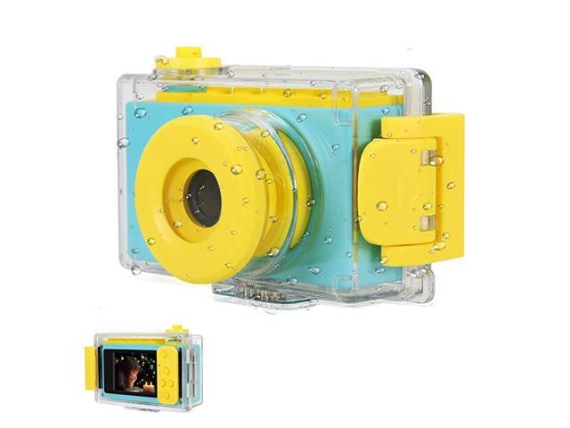 Camera 2 Waterproof Kids Camera Mini 8MP 1080P HD Camcorder with Free 16GB MicroSD Card Included and MicroSD Support Slot Video Taking Function and