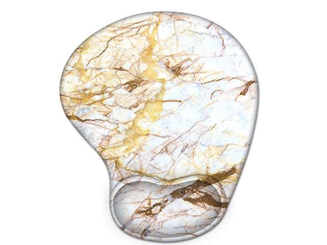 Ergonomic Mouse Pad with Gel Wrist Rest Support Comfortable Gaming Mouse Pad Pain Relief Mousepad with NonSlip PU Base for Computer Laptop Mac