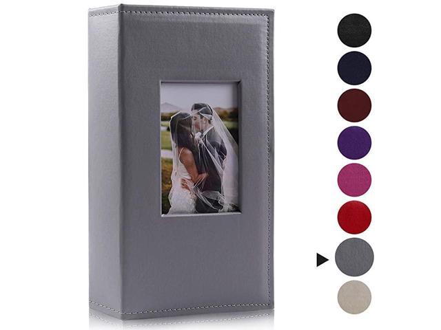 Photo Album 4x6 300 Photos Black Pages 3 Per Pages Photo Picture Album PU Leather Cover 4x6 Photo Sleeves Boy Girl Family Small Photo Albums Memo