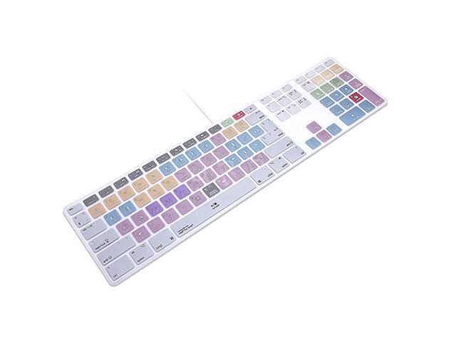 Avid Pro Tools Functional Shortcuts Hot Keys Design Silicone Keyboard Skin Cover for iMac Keyboard G6 with NumberPaid Number pad A1243 MB110LLB and