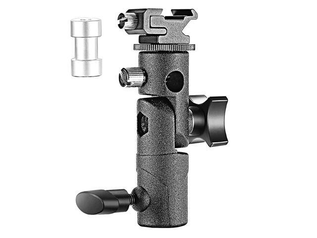 Universal EType Camera Flash Speedlite Mount Light Stand Bracket Umbrella Shoe Holder Compatible with Canon Nikon Pentax Olympus and other Flashes