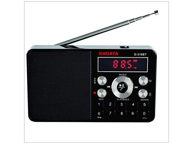Wireless Portable Mini Bluetooth Speaker with Powerful Louder Sound D318BT MP3 Player FM Radio Recorder with Digital Audio Player with AB Repeat