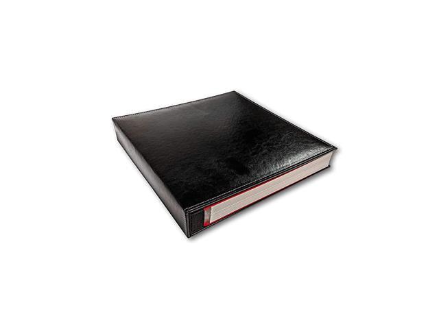 Adhesive Photo Album Vegan Black Leather 100 Pages 50 Sheets Scrapbook Wedding Magnetic Sheet Stick 4x6 5x7 8x10 812x11 Picture Family Large Travel