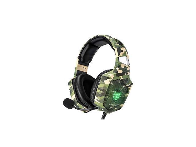Gaming Headset for PS4 Xbox One PC Headset wSurround Sound Noise Canceling Over Ear Headphones with Mic LED Light Compatible with PS5 PS4 Xbox One