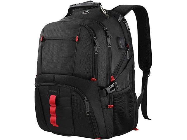 Large Backpack TSA Friendly Travel Laptop Computer Backpack Gifts for Men Women with USB Charging PortSchool Bookbag Fits 17 Inch LaptopsBlack