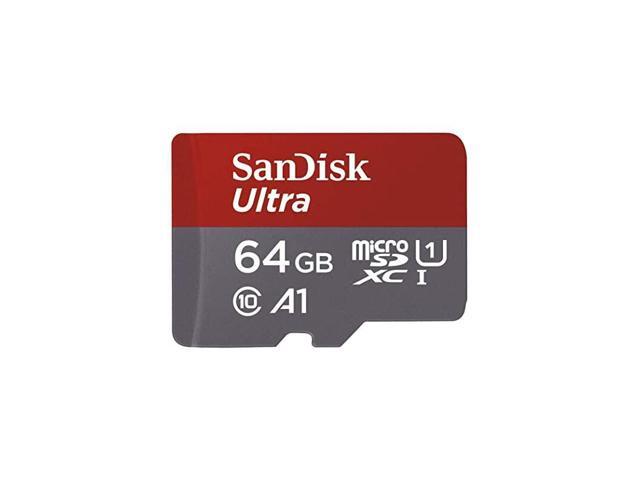 64GB Ultra microSDXC UHSI Memory Card with Adapter 100MBs C10 U1 Full HD A1 Micro SD Card SDSQUAR064GGN6MA
