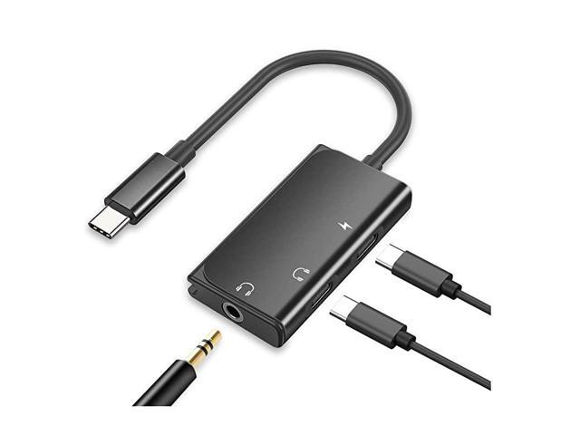 USB C to 35mm Audio Adapter 3 in 1 USB C Male to 35mmUSB C Headphone Jack and Charging Adapter Compatible with Google Pixel 44XL33XL2XL Galaxy