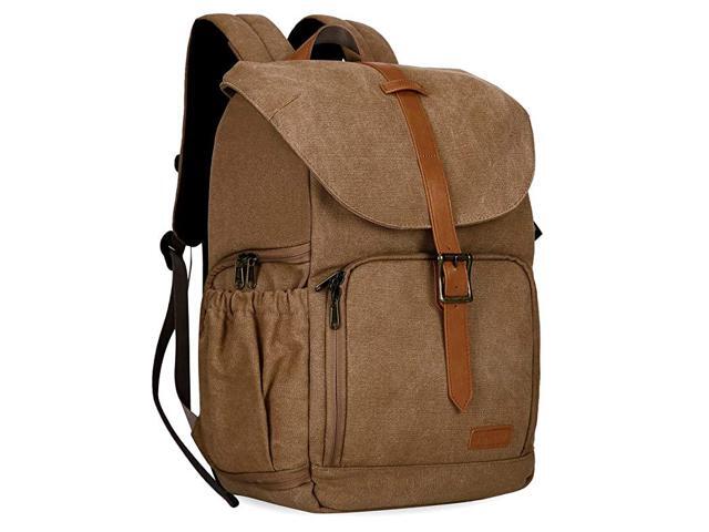Camera Backpack AntiTheft DSLR SLR Camera Bag Water Resistant Canvas Backpack Fit up to 15 Laptop with Rain Cover Tripod Holder for Women and Men