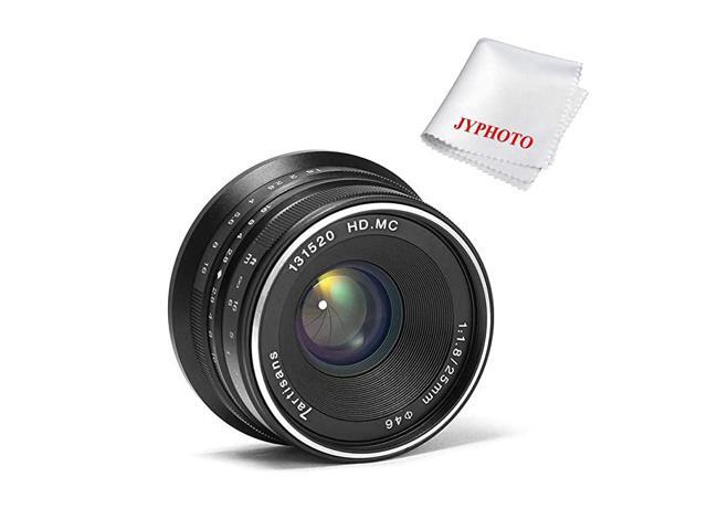 25mm F18 Manual Focus Fixed Lens for Sony EMount CamerasAPSC Black