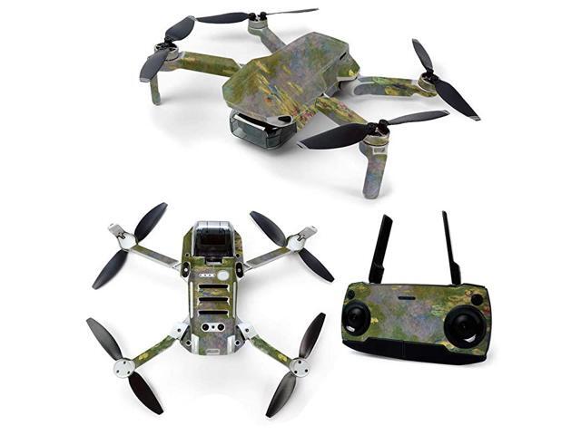 Skin for DJI Mavic Mini Portable Drone Quadcopter Water Lilies Protective Durable and Unique Vinyl Decal wrap Cover Easy to Apply Remove and