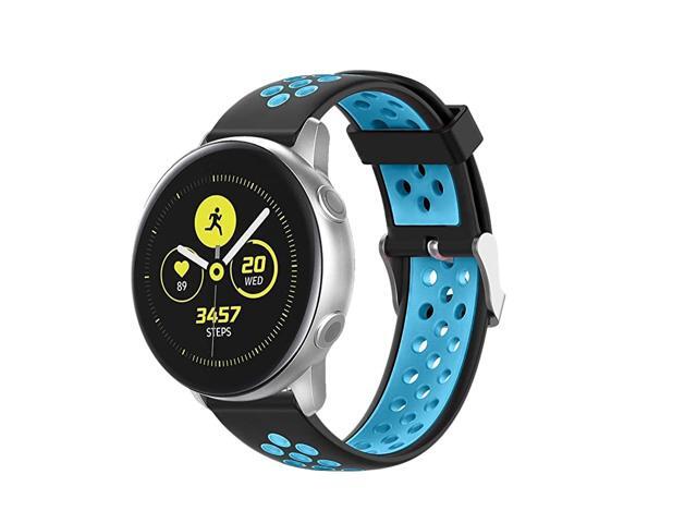 Watch Bands Compatible for Samsung Galaxy Watch Active 2 40mm 44mm20mm Soft Silicone Watch Strap Breathable Wristband for Galaxy Watch 42mmGear