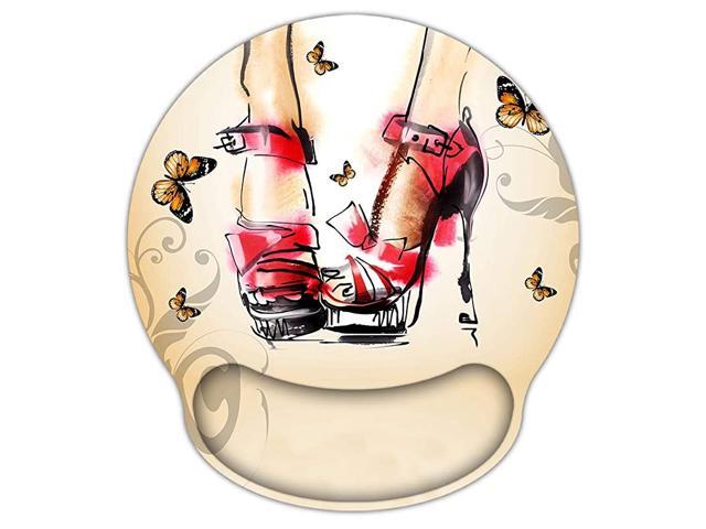 Ergonomic Memory Foam 9 x 10 Inches Mouse Pad with Wrist Rest Durable NonSlip Pain Relief Mouse Pad Mat Water Resistant Computer Gaming Desk Mice