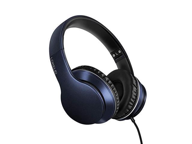 X6 OverEar Headphones with Microphone Lightweight Foldable Portable Stereo Bass Headphones with 145M NoTangle Wired Headphones for Smartphone