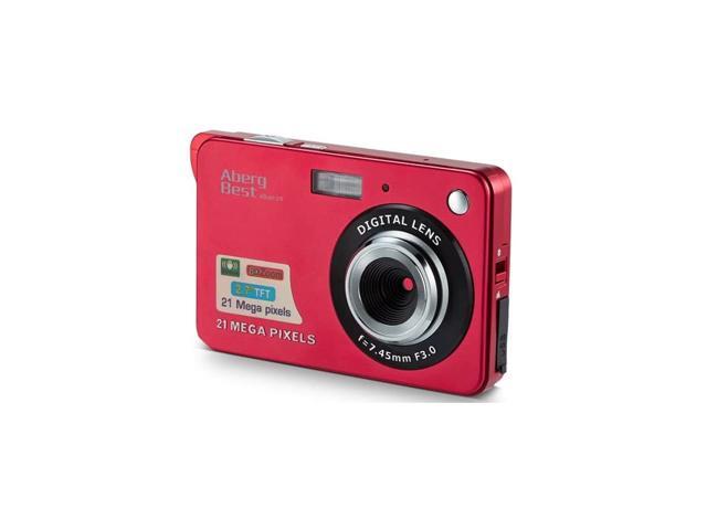 21 Mega Pixels 27 LCD Rechargeable HD Digital Camera Video Camera Digital Students CamerasIndoor Outdoor for AdultSeniorsKid Red