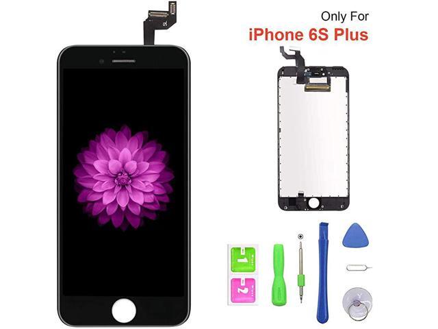 Compatible with iPhone 6s Plus Screen Replacement Black LCD Display 3D Touch Screen Digitizer Replacement Frame Cell Assembly Set with Free Repair