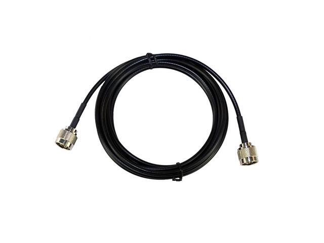 15 ft LowLoss Coax Jumper Cable 50 Ohm N Male to N Male for 3G4GLTEHamADSBGPSRF Radio to Antenna AmplifierBooster or Surge Arrester Use