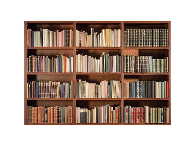 10X8FT Office Backdrop Bookshelf Backdrop Vintage Bookcase Magic Books Grunge Ancient Library Vinyl Photography Background Photo Studio Props CP491008