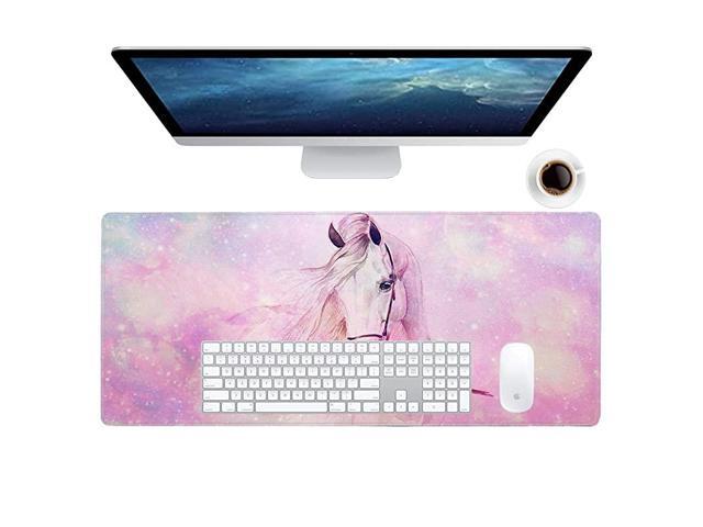 Gaming Mouse Pad XXL XL Large Mouse Pad Long Extended Big Mousepad NonSlip Rubber Keyboard Mouse Pad with Stitched Edges for Laptop Home Office