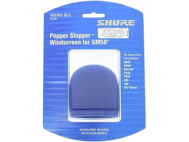 A58WSBLU Foam Windscreen for All Ball Type Microphones Blue