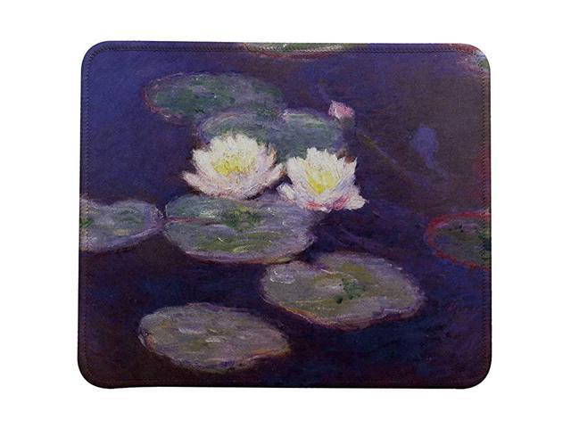 Claude Monet Paintings Mouse Pad Violet Waterlilies