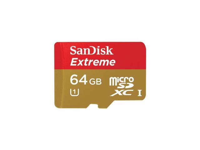 64GB Extreme MicroSDXC UHSI Card SDSDQXL064GA46A