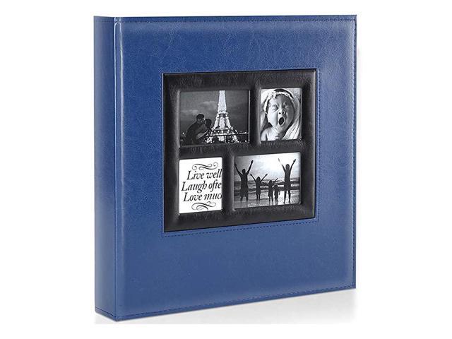 Photo Album 4x6 600 Pockets Photos Extra Large Capacity Family Wedding Picture Albums Holds 600 Horizontal and Vertical Photos Blue