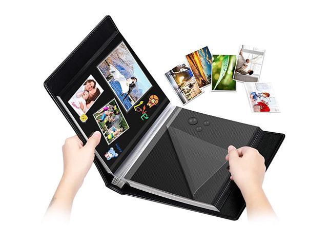 SelfAdhesive Photo Album 60 Black Pages SelfStick Page DIY Anniversary Travel Memory Book Leather Cover Magnetic Scrapbook Family Album for