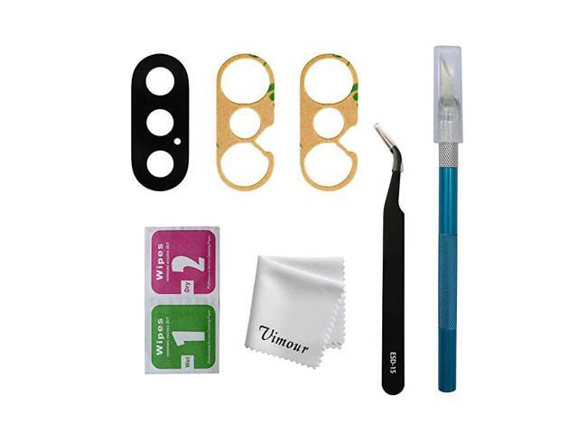 OEM Original Back Rear Camera Glass Lens Replacement with Adhesive and Repair Toolkit for iPhone Xs 58 Inch and iPhone Xs Max 65 Inch